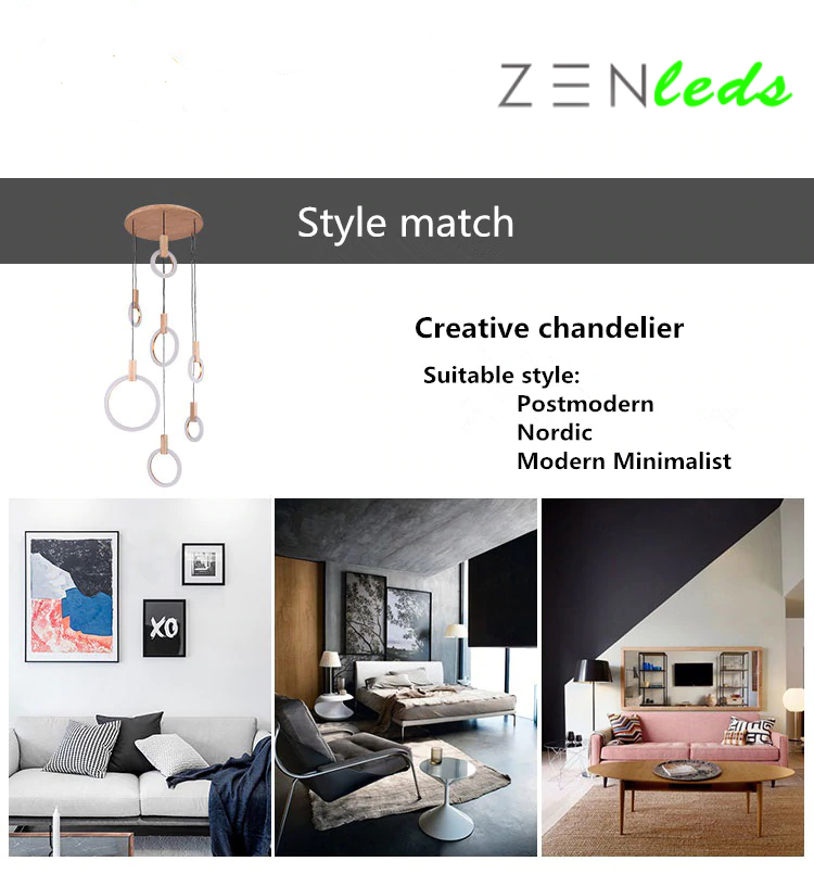 Zen Annulus - Modern LED Chandelier