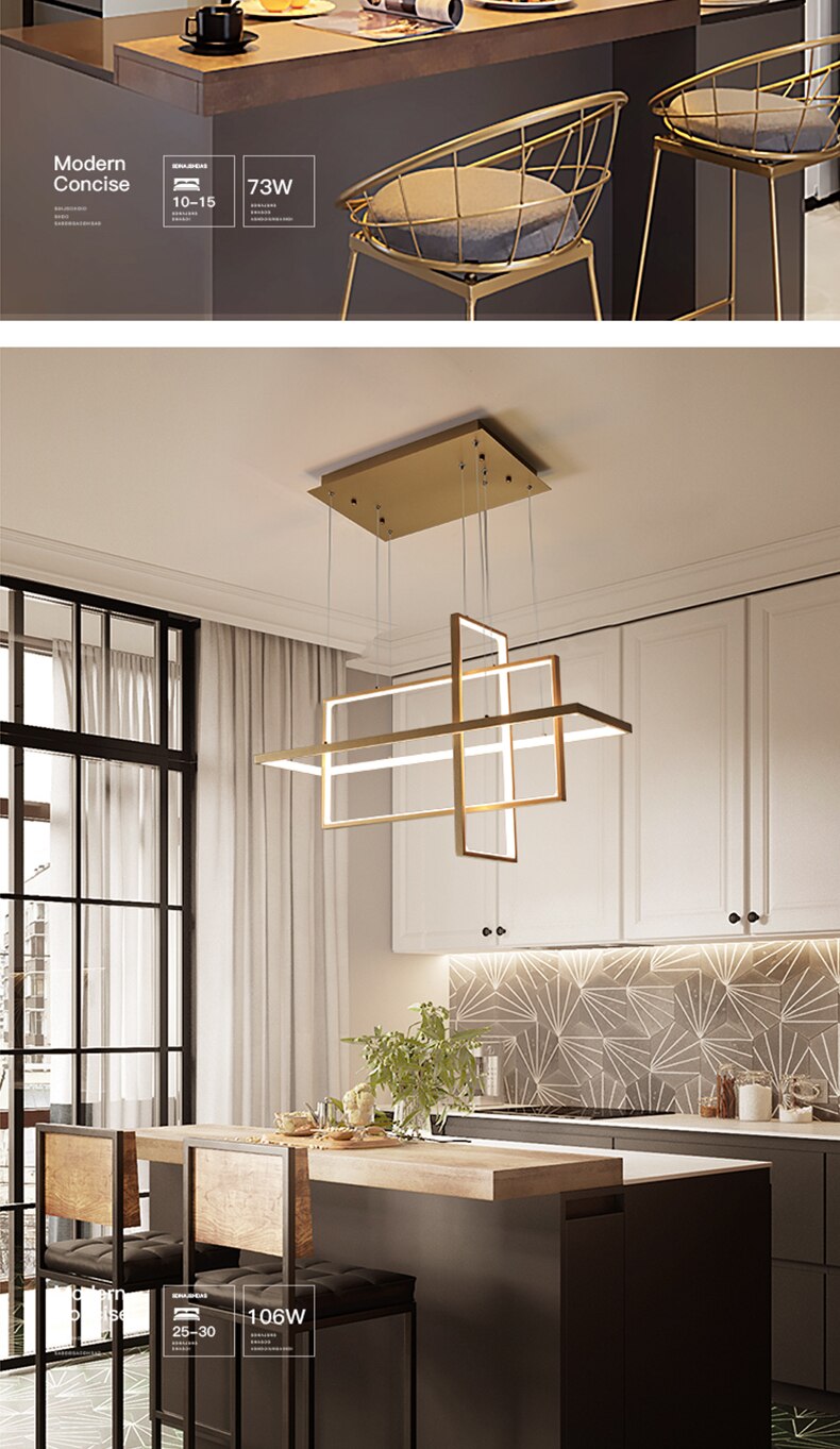 Zen Squarish - Modern Pendant LED