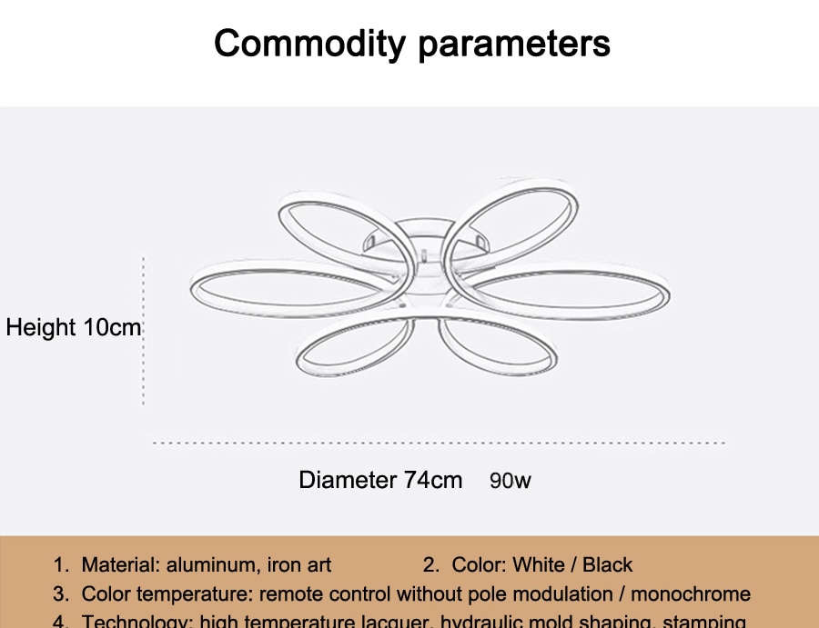Zen Floret - Modern LED Ceiling Chandelier