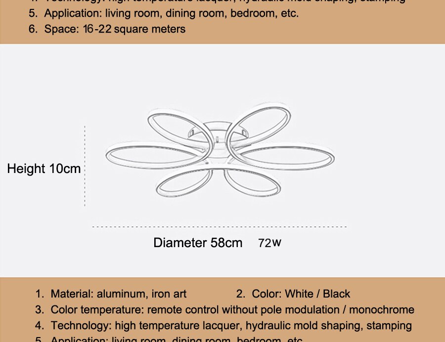 Zen Floret - Modern LED Ceiling Chandelier