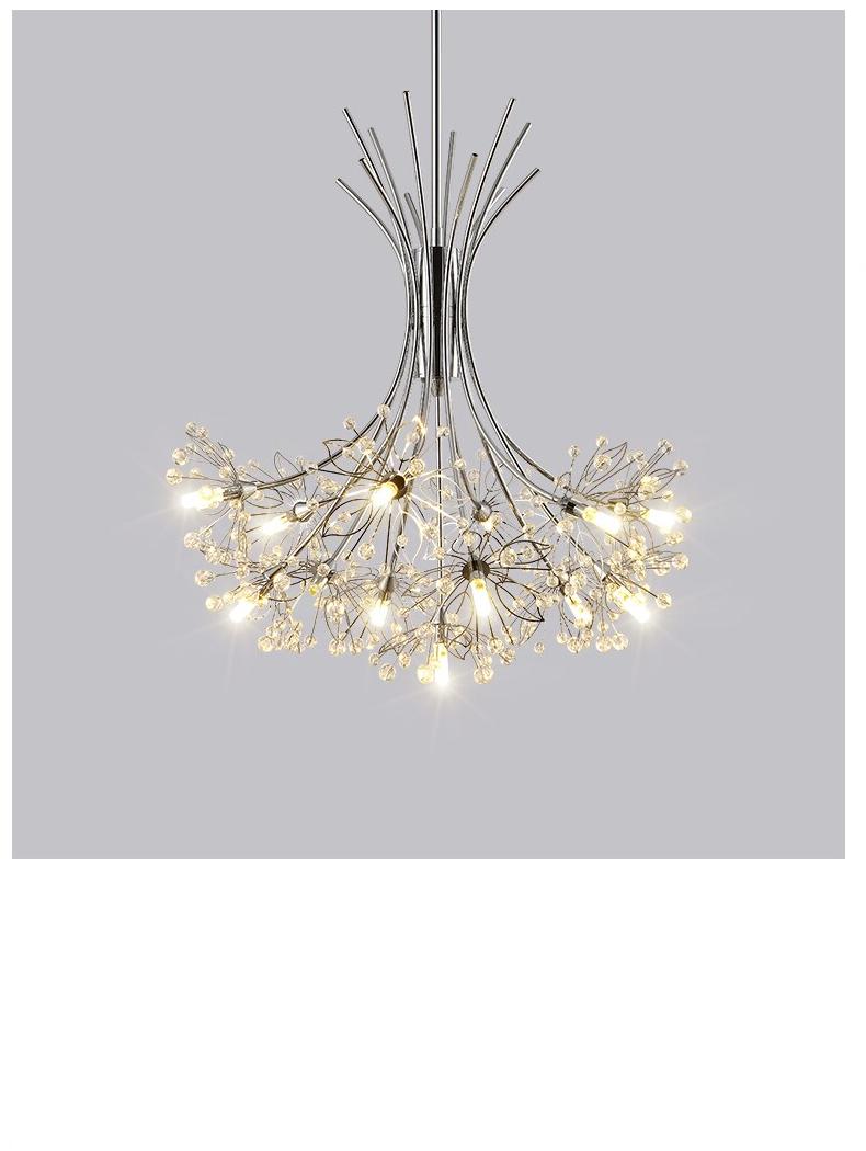 Modern Led Chandelie lighting Nordic restaurant pendant lamps bedroom fixtures dining room crystal hanging lights