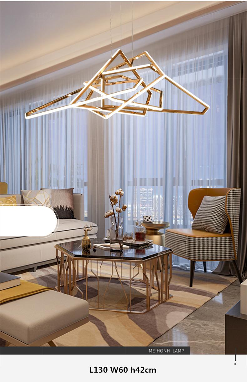 Modern Luxury Gold Lustre Stainless Steel Dimmable Led Pendant Lights Villa Living Room Led Hanging Lamp LED Lamparas Luminarias Modern Luxury Gold Lustre Stainless Steel Dimmable Led Pendant Lights Villa Living Room Led Hanging Lamp LED Lamparas Luminarias