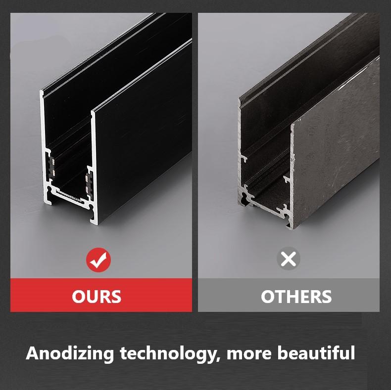 Magnetic Track Rail Modern Embedded Surface Celling Aluminum Flexible Linear Fixture LED Spotlight DC48V Ceiling Indoor Living