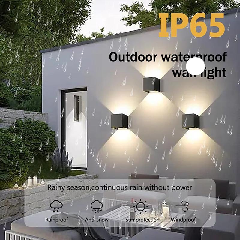 Led Outdoor Wall Light Waterproof Porch Garden Lighting 6W 12W Indoor Wall Lamp Decor Bedroom Living Room Corridor Stairs Lamps