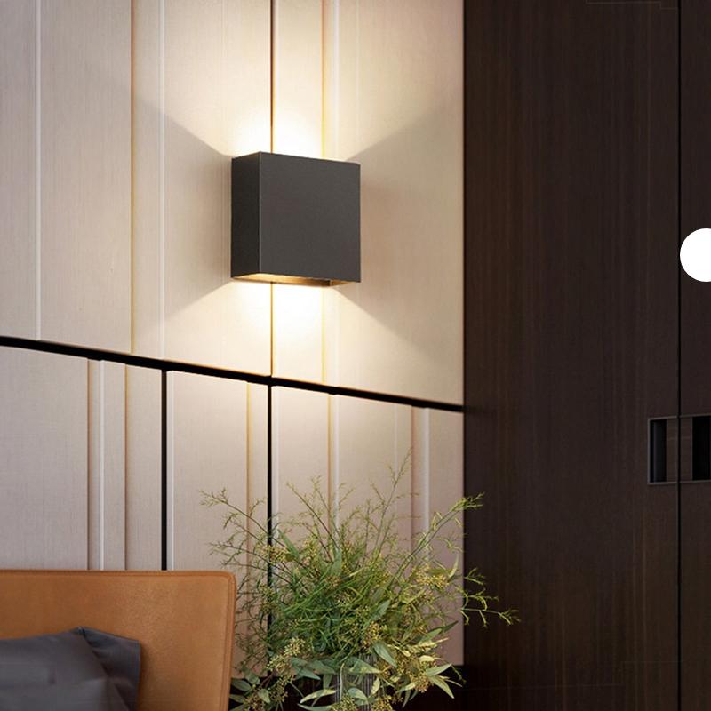 Led Outdoor Wall Light Waterproof Porch Garden Lighting 6W 12W Indoor Wall Lamp Decor Bedroom Living Room Corridor Stairs Lamps