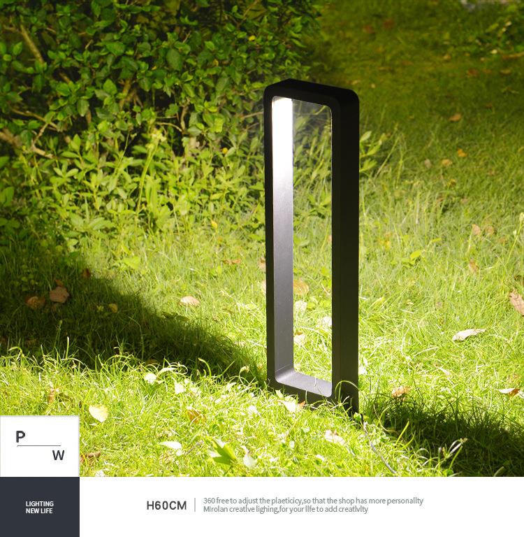 1PCS 15W COB Waterproof LED Garden Lawn Lamp Modern Aluminum Pillar Outdoor Courtyard Vlla Landscape Bollards Light