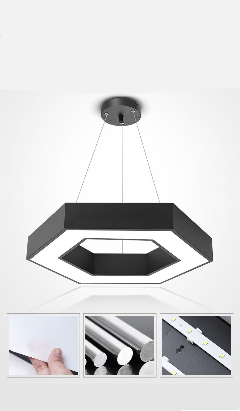New Creative Hexagon Shape Chandelier Lighting LED Honeycomb Combination Office Internet Cafe Gym Industrial Style Indoor Lamp New Creative Hexagon Shape Chandelier Lighting LED Honeycomb Combination Office Internet Cafe Gym Industrial Style Indoor Lamp