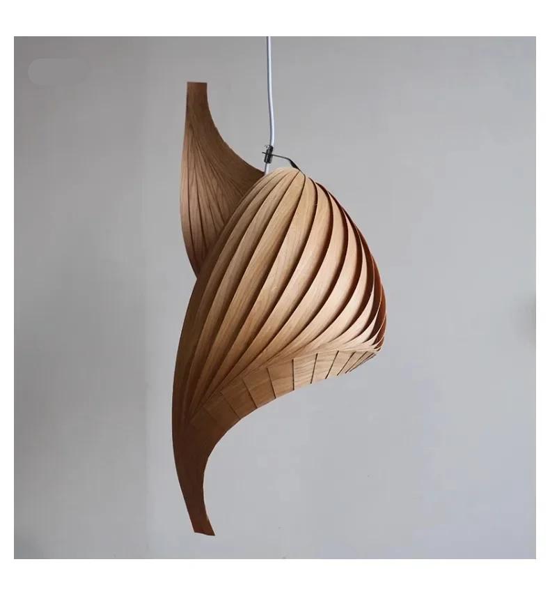 Japanese Led Pendant Light Hanging Lamp Hotel Loft Duplex Villa Stairs Chandelier Nordic Living Dining Room Decor Luster Fixture