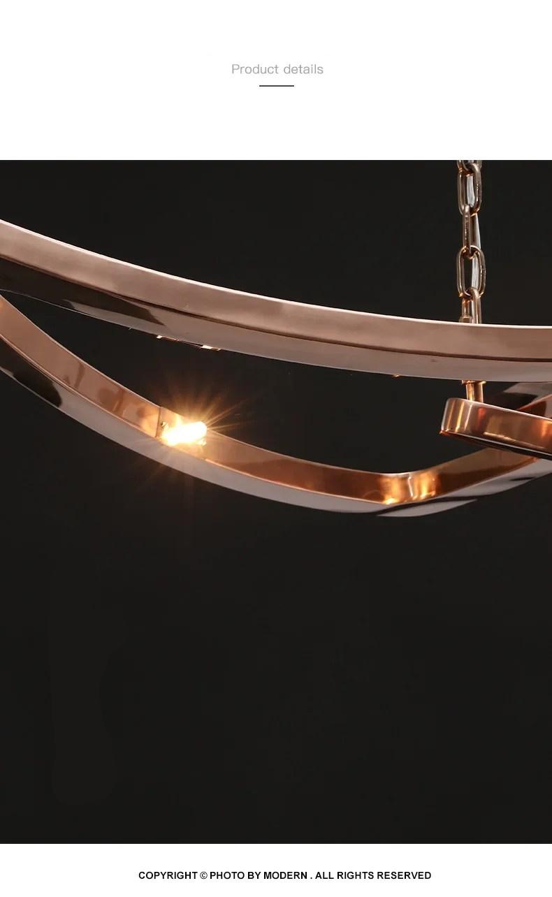 American Restaurant Chandelier Designer Bar Office Chandeliers Light Luxury Villa Stainless Steel Lamps Rose Gold Pendant Light American Restaurant Chandelier Designer Bar Office Chandeliers Light Luxury Villa Stainless Steel Lamps Rose Gold Pendant Light
