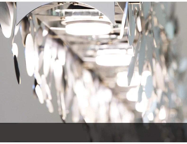 Pendant lamp in luxury Restaurant post-modern Dining room Chandeliers Stainless steel gold/chrome Chandeliers for dining room