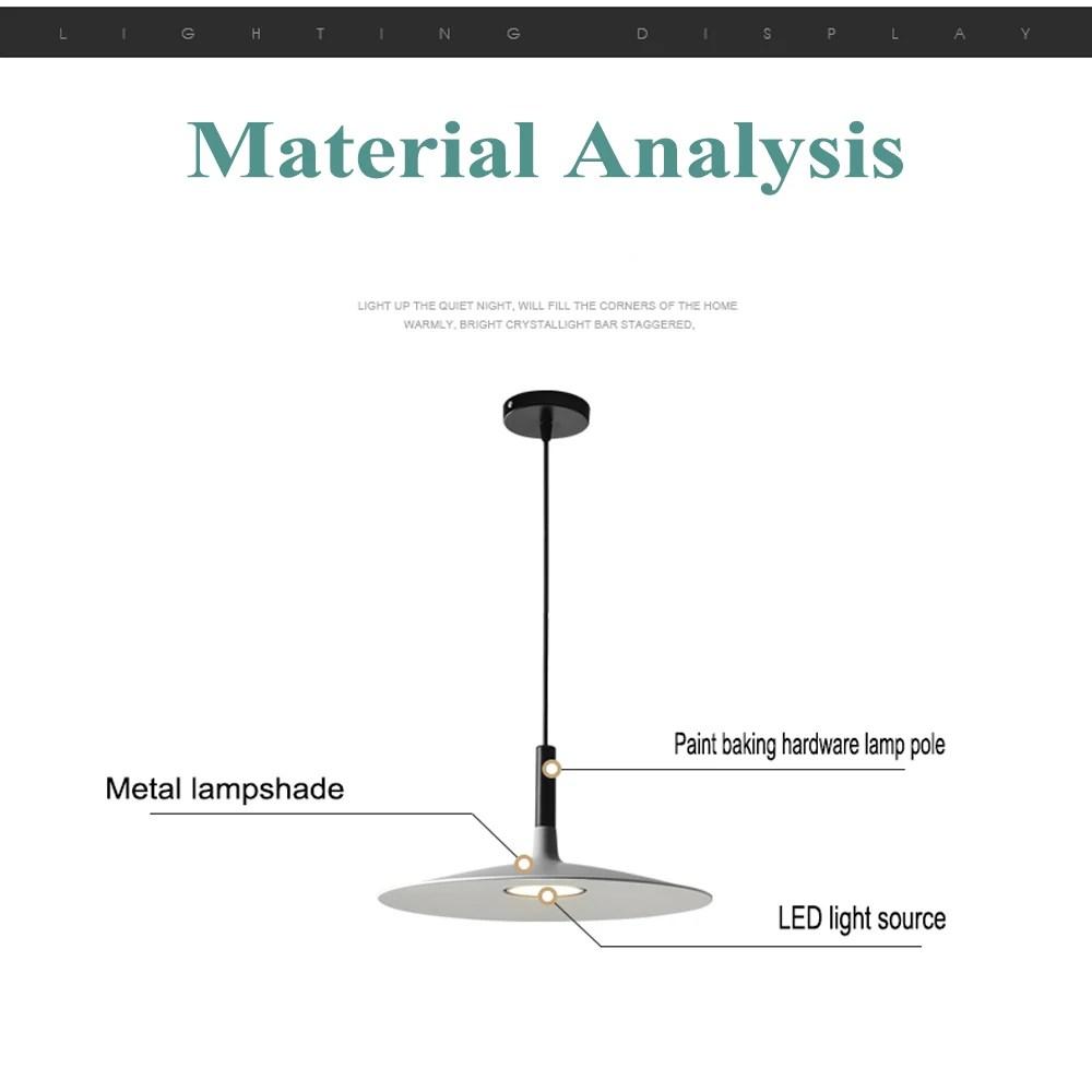 Nordic Pendant Lights Modern LED Minimalist Ceiling Lamps Hanging Light UFO Luxury Creative Personality Cafe Single Head Bar